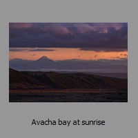 Avacha bay at sunrise